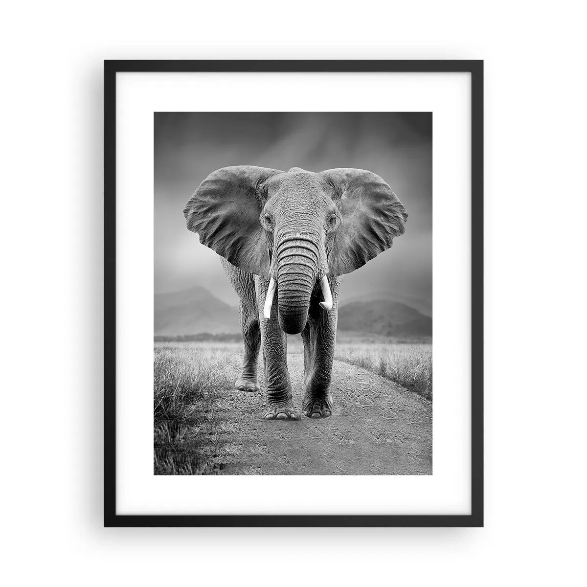 Póster en marco negro - El anfitrión da la bienvenida - 40x50 cm