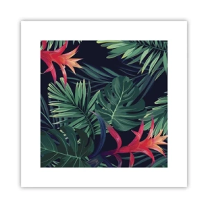 Póster - Encender el color verde - 30x30 cm