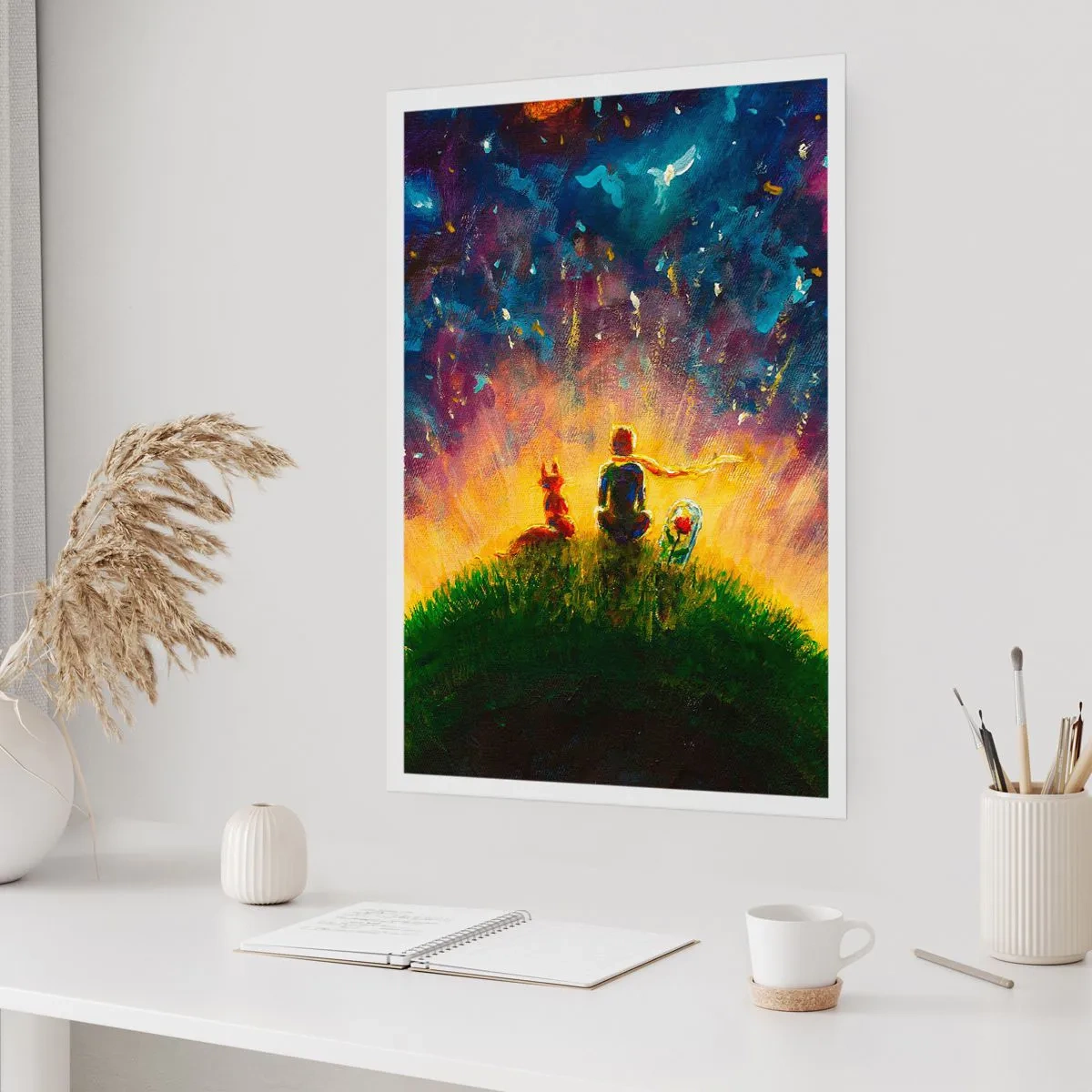 Póster - Amor y amistad - lo único entero - 30x40 cm