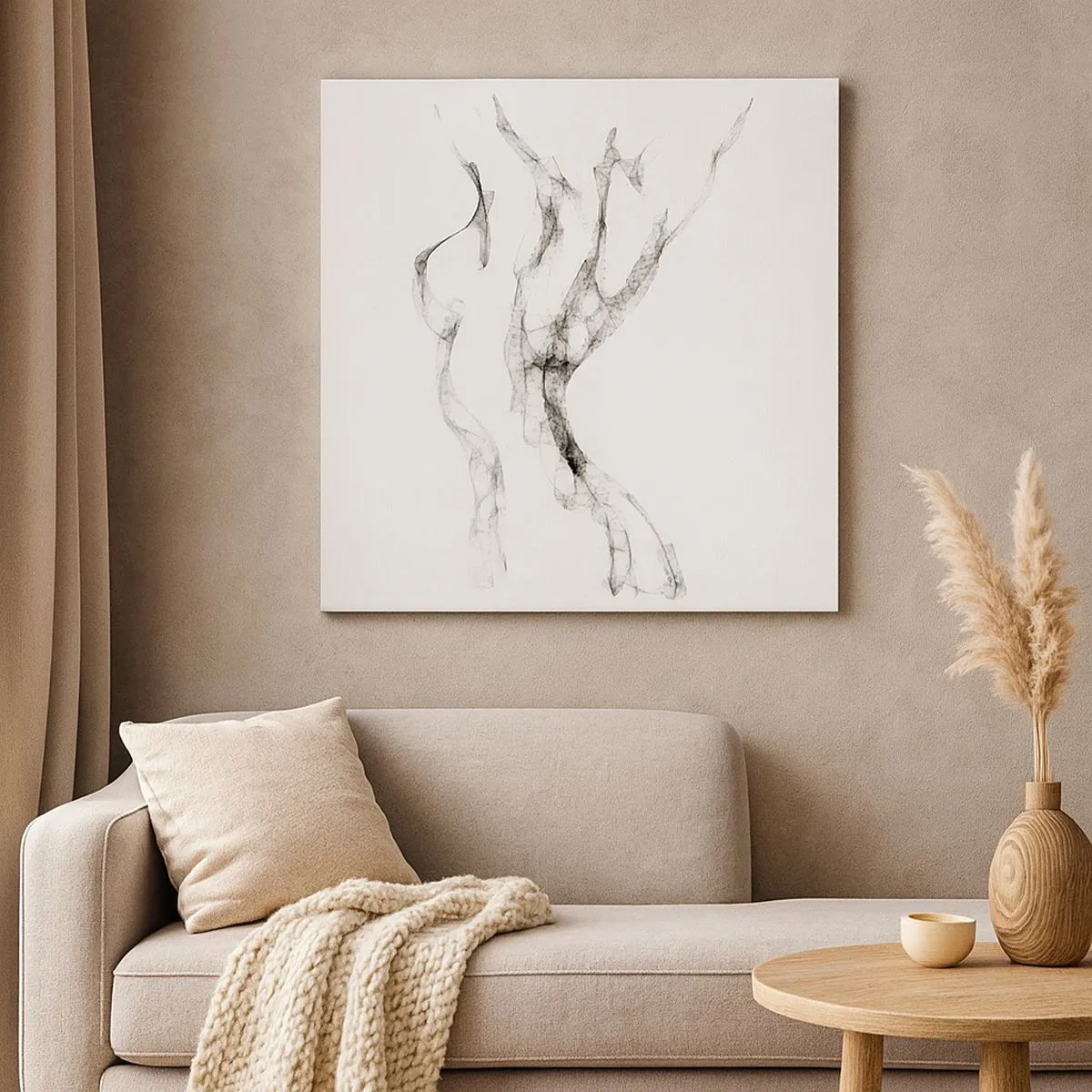 Cuadro sobre lienzo - Impresión de Imagen - Hermosa y fuerte - 30x30 cm