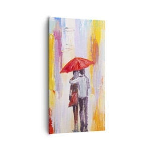 Cuadro sobre lienzo - Impresión de Imagen - Que siga lloviendo - 65x120 cm