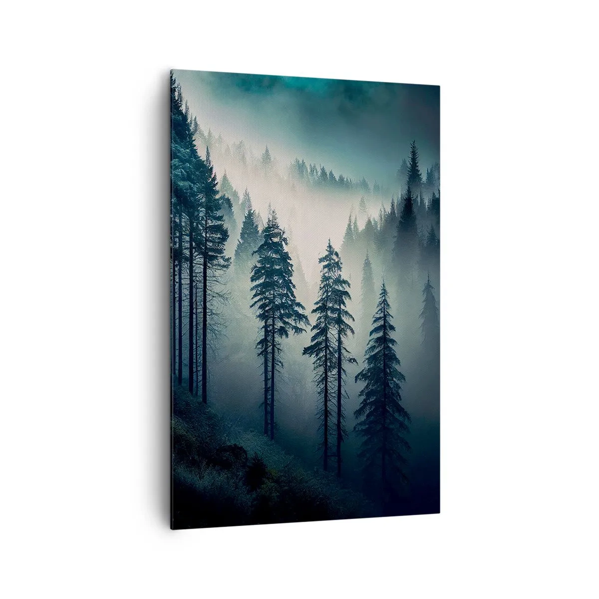 Cuadro sobre lienzo - Impresión de Imagen - Mañana de montaña - 80x120 cm