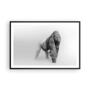 Póster en marco negro - Confiando en su fuerza - 91x61 cm