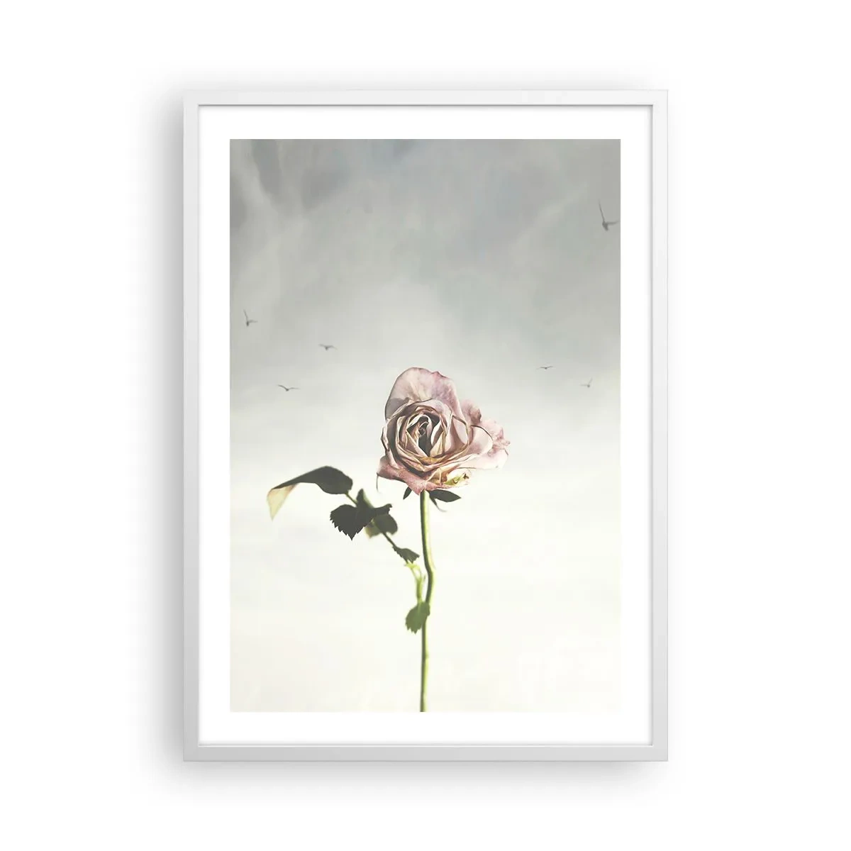 Póster en marco blanco - Bienvenida a la primavera - 50x70 cm