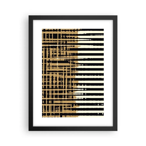 Póster en marco negro - Abstracción arquitectónica - 30x40 cm