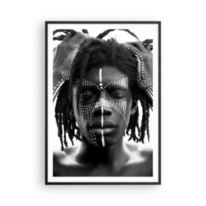 Póster en marco negro - ¿Dónde estás? - 70x100 cm