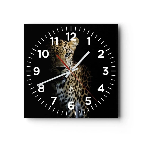 Reloj de pared - Reloj de vidrio - Belleza oscura - 40x40 cm