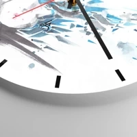 Esfera sin numeración, con rayas