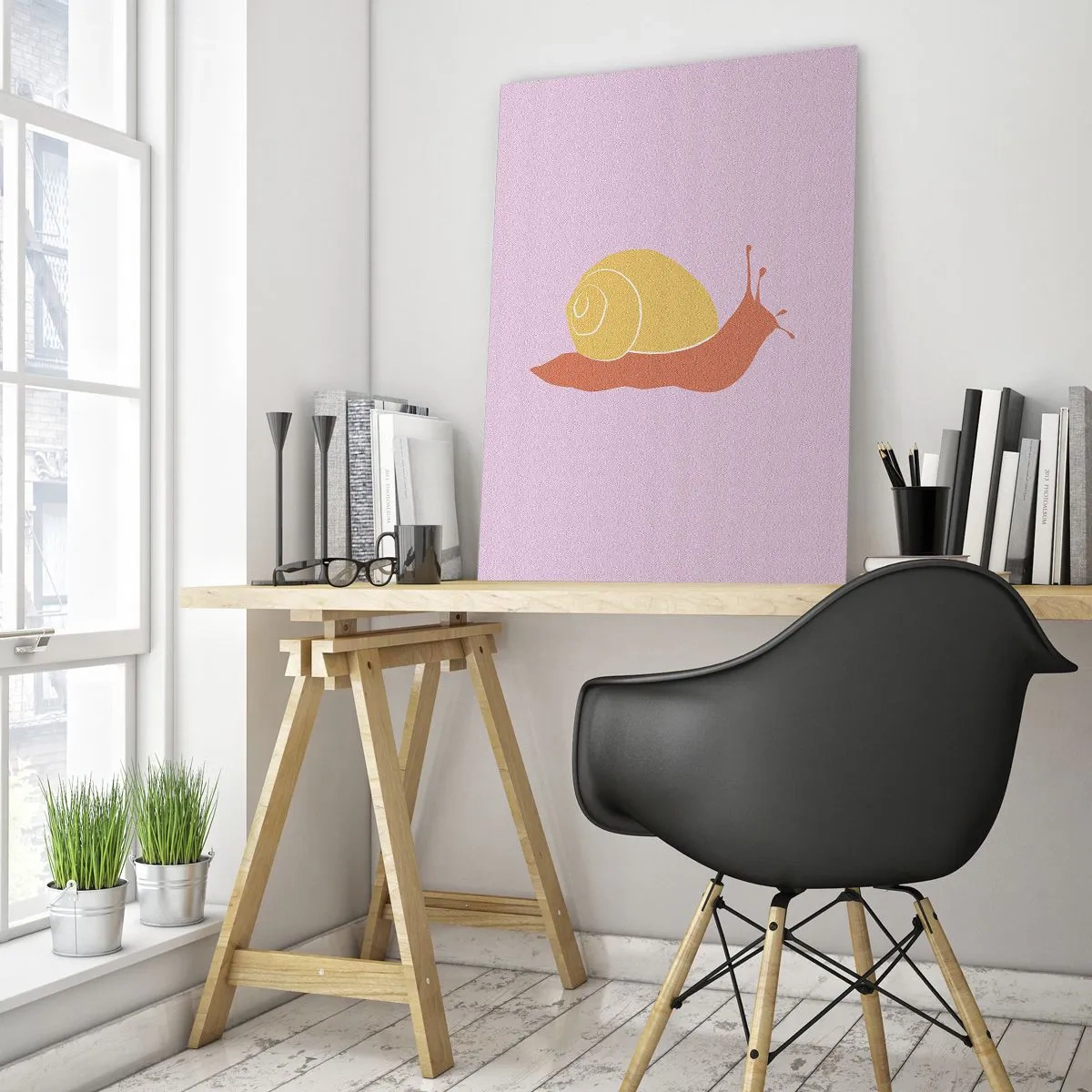 Cuadro sobre vidrio - Impresiones sobre Vidrio - No hay prisa - 70x100 cm