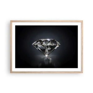 Póster en marco roble claro - Riqueza y belleza - 70x50 cm