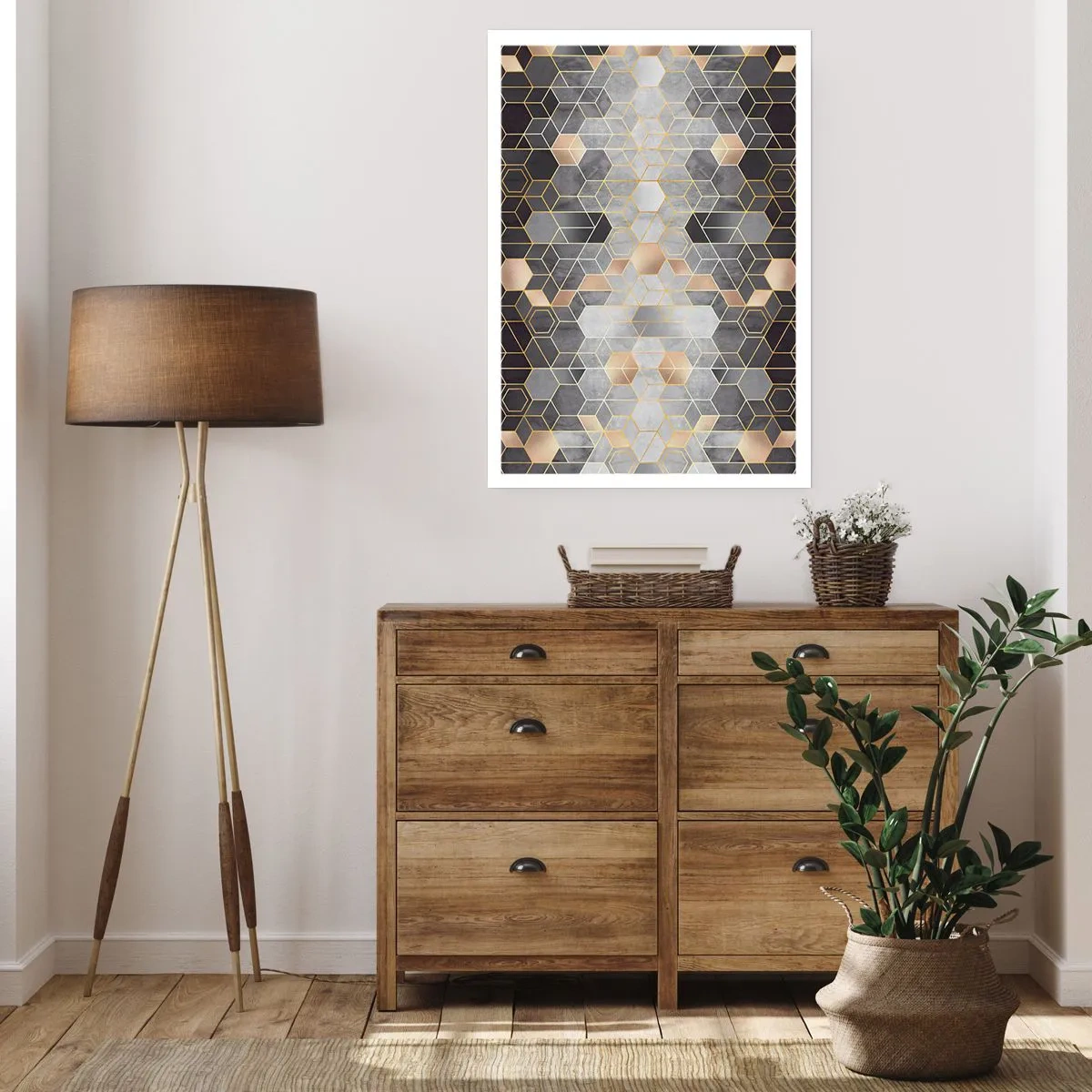 Póster - Composición de diamantes - 40x50 cm