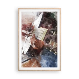 Póster en marco roble claro - ¿Y qué opinas? - 61x91 cm