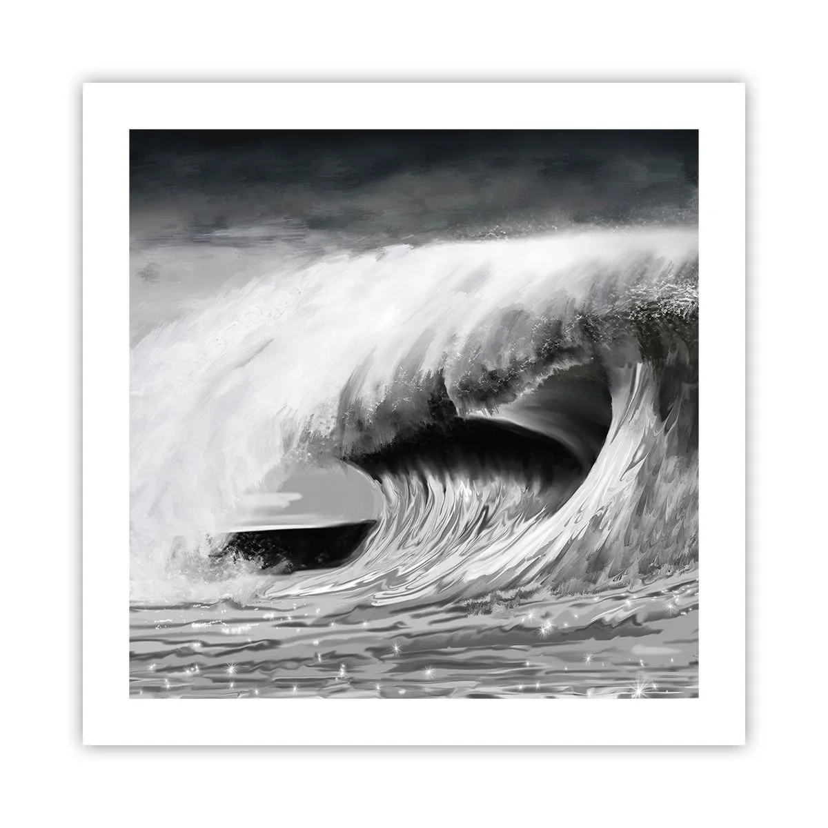 Póster - La ira del océano - 50x50 cm