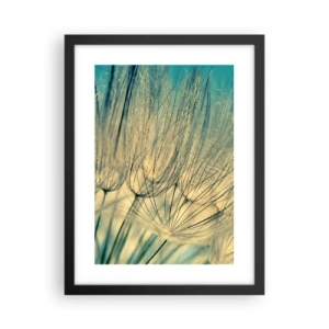 Póster en marco negro - Esperando el viento - 30x40 cm