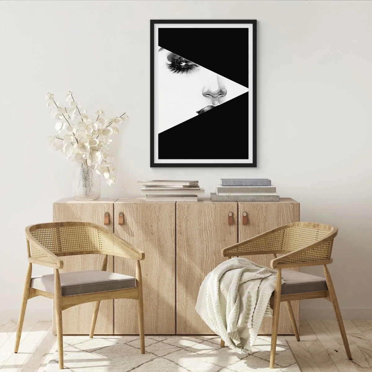 Póster en marco negro - Siempre hay algo por descubrir - 30x40 cm