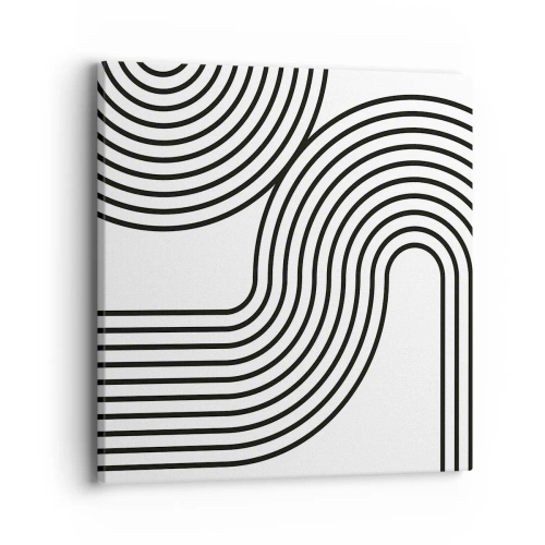 Cuadro sobre lienzo - Impresión de Imagen - En una curva - 40x40 cm