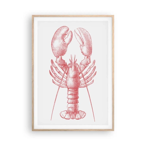 Póster en marco roble claro - La reina de los fondos rocosos - 70x100 cm