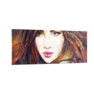 Cuadro sobre vidrio - Impresiones sobre Vidrio - Veo tus pensamientos - 100x40 cm