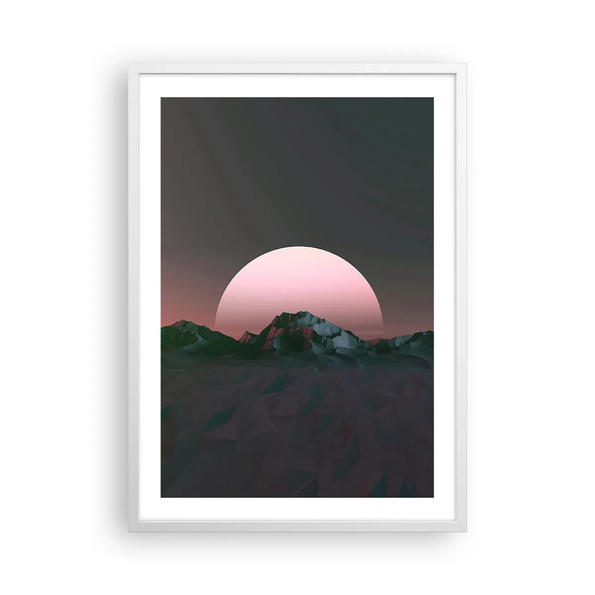 Póster en marco blanco - En una galaxia muy muy lejana - 50x70 cm