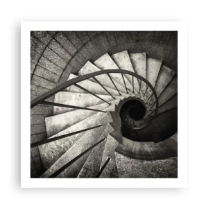 Póster - Escaleras arriba, escaleras abajo - 60x60 cm