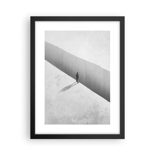 Póster en marco negro - Sin un destino claro - 30x40 cm