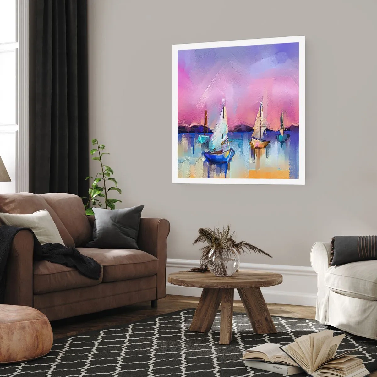 Póster - Dirección alta mar - 60x60 cm