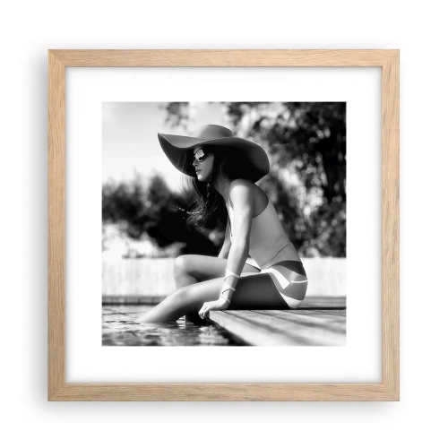 Póster en marco roble claro - Un sueño de verano - 30x30 cm