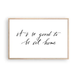 Póster en marco roble claro - Toda la verdad - 91x61 cm