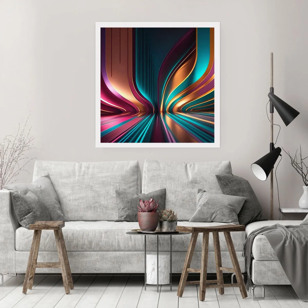 Póster - Arquitectura de la luz - 30x30 cm