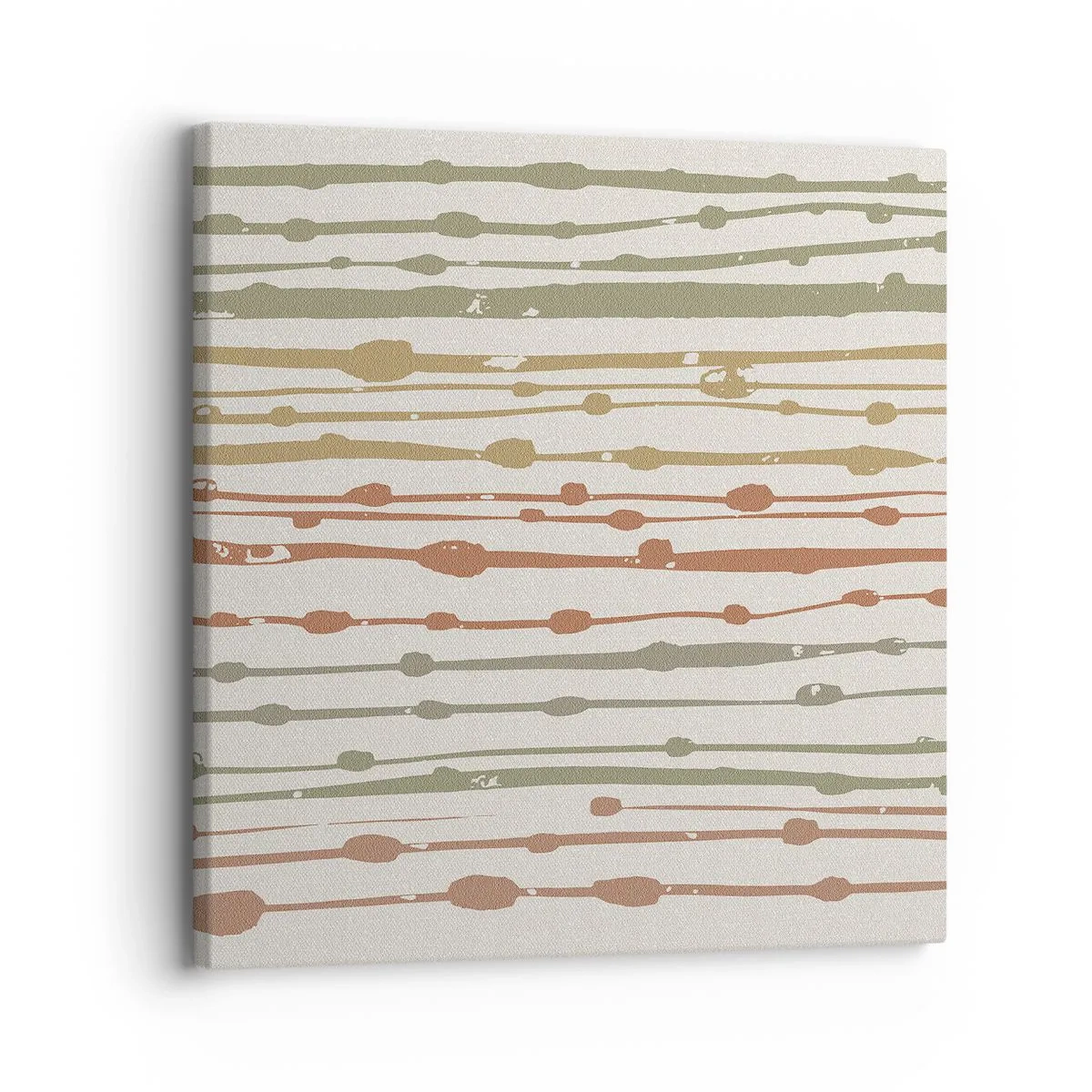 Cuadro sobre lienzo - Impresión de Imagen - Composición de notas musicales - 30x30 cm