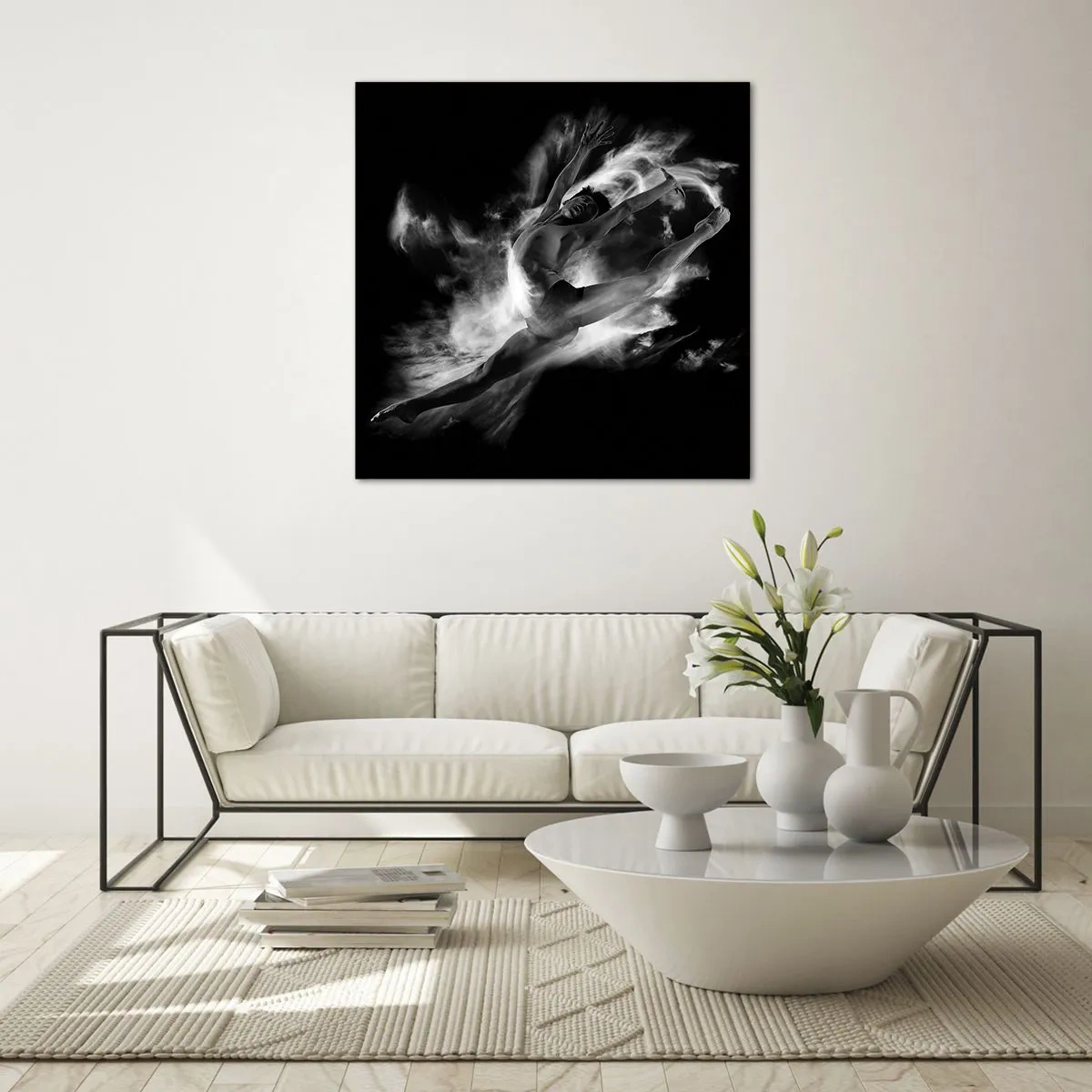 Cuadro sobre vidrio - Impresiones sobre Vidrio - El arte del vuelo - 60x60 cm