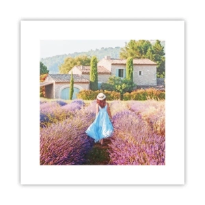 Póster - La chica de la lavanda - 30x30 cm
