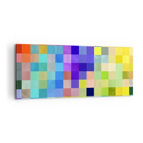 Cuadro sobre lienzo - Impresión de Imagen - Cada uno diferente, todos iguales - 100x40 cm