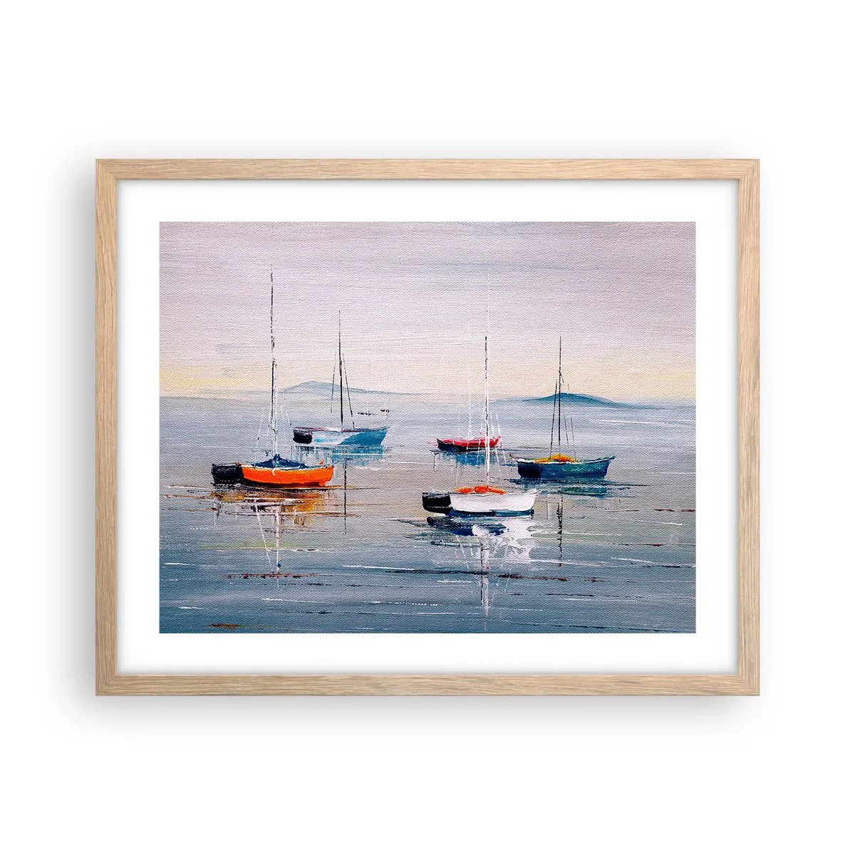 Póster en marco roble claro - Un más que merecido descanso - 50x40 cm