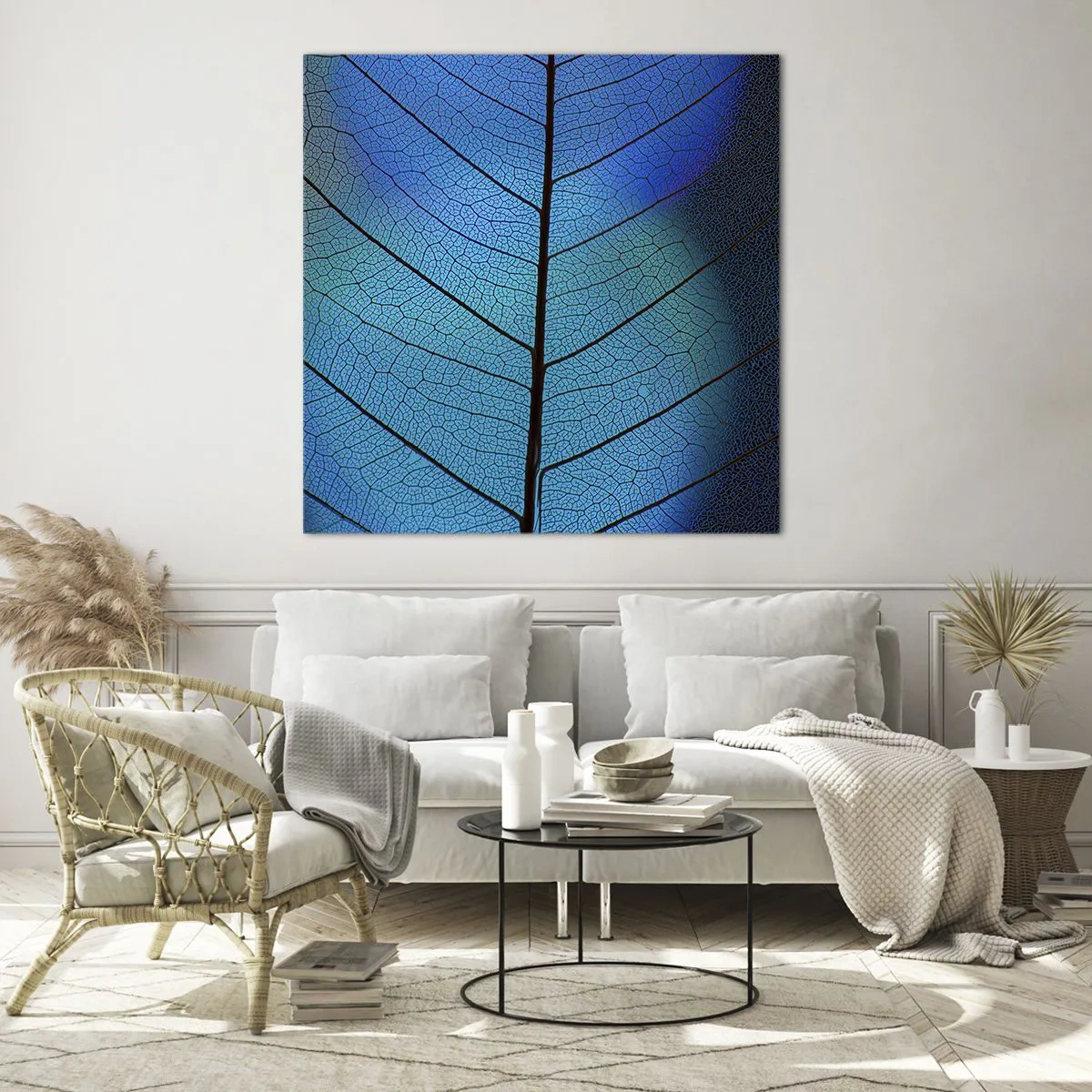 Cuadro sobre vidrio - Impresiones sobre Vidrio - Construcción intrincada - 60x60 cm