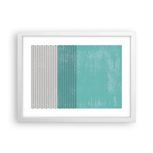 Póster en marco blanco - Composición equilibrada - 40x30 cm