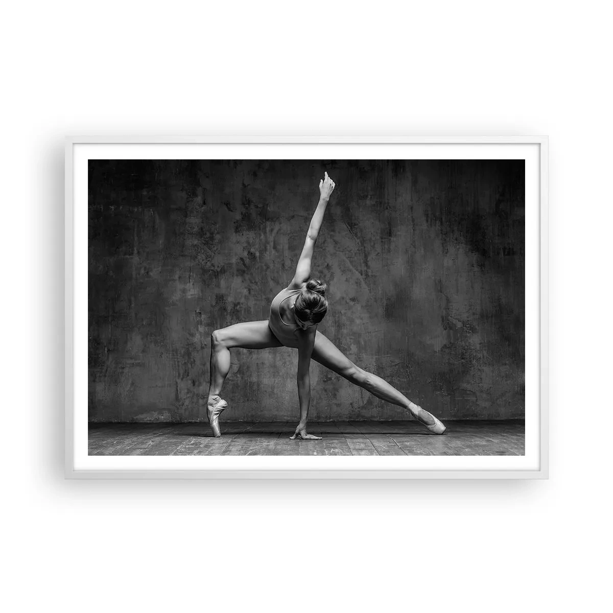 Póster en marco blanco - Equilibrio perfecto - 100x70 cm