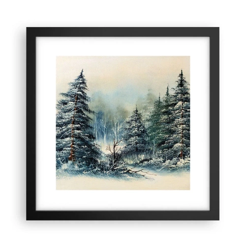 Póster en marco negro - Preparados para la Navidad - 30x30 cm