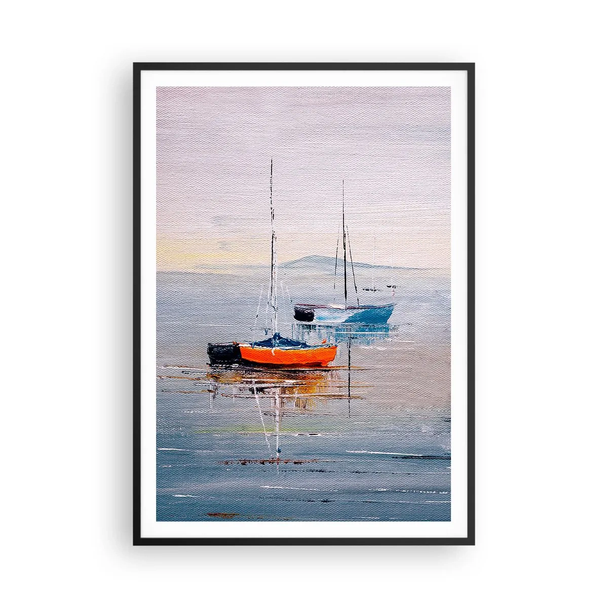 Póster en marco negro - Un más que merecido descanso - 70x100 cm