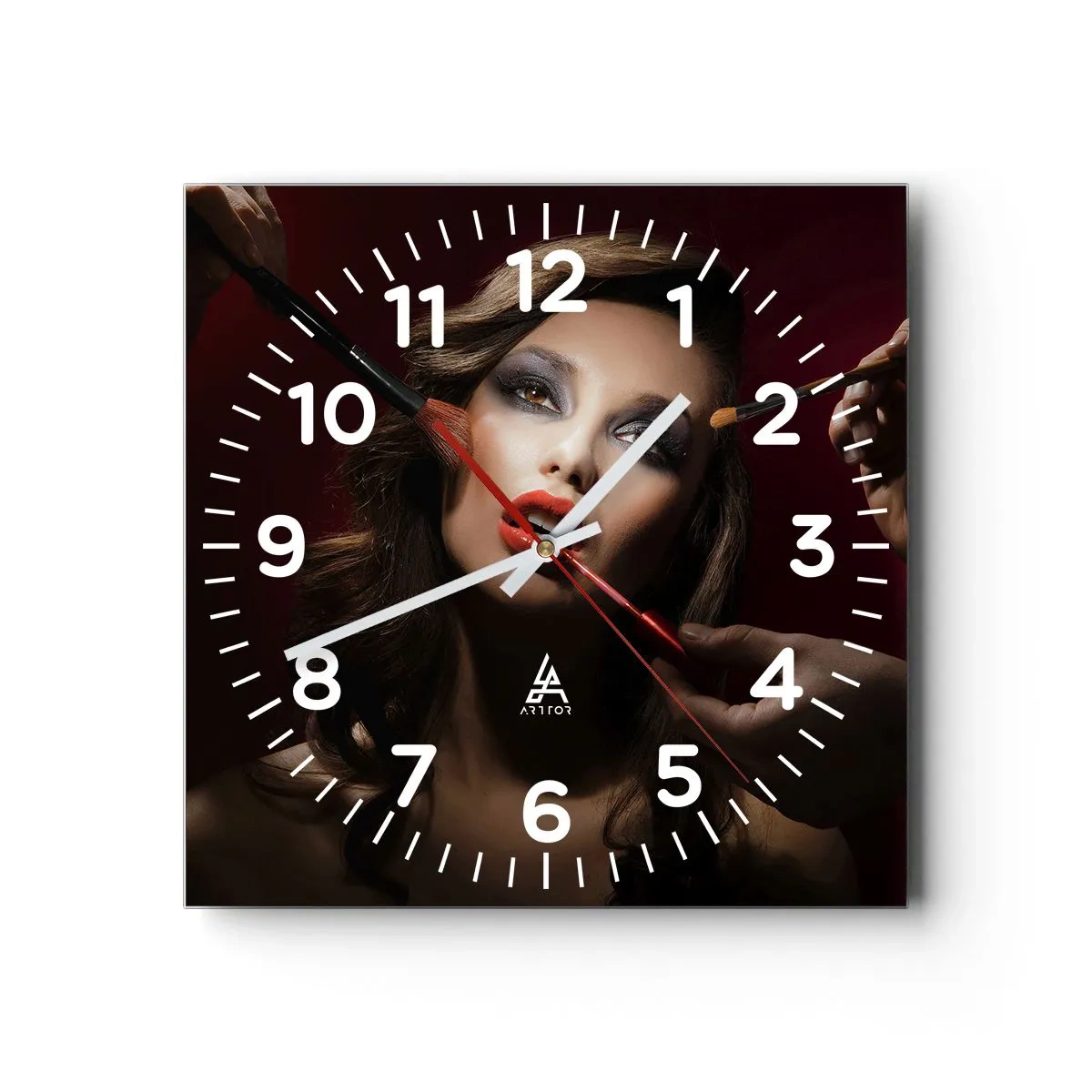 Reloj de pared - Reloj de vidrio - Hermoso y de ensueño - 40x40 cm