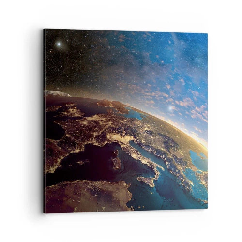 Cuadro sobre lienzo - Impresión de Imagen - Mirémonos a nosotros mismos desde la distancia - 70x70 cm