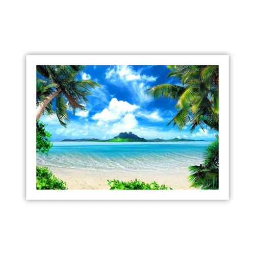 Póster - El azul de los trópicos - 70x50 cm