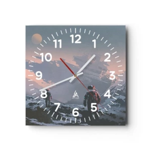 Reloj de pared - Reloj de vidrio - Bajo una estrella desconocida - 40x40 cm