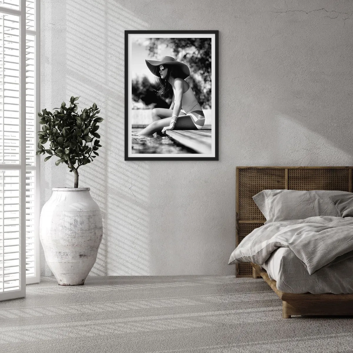 Póster en marco negro - Un sueño de verano - 30x40 cm