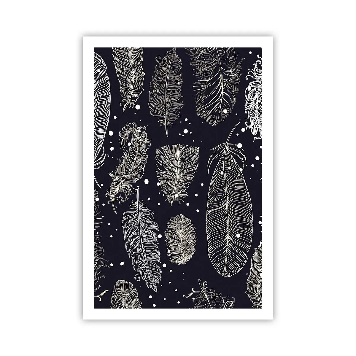 Póster - Encaje de plumas - 61x91 cm