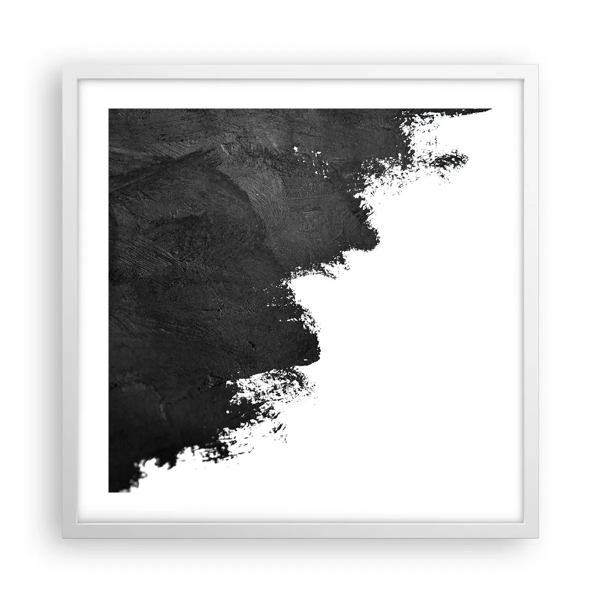 Póster en marco blanco - Elementos: tierra - 50x50 cm