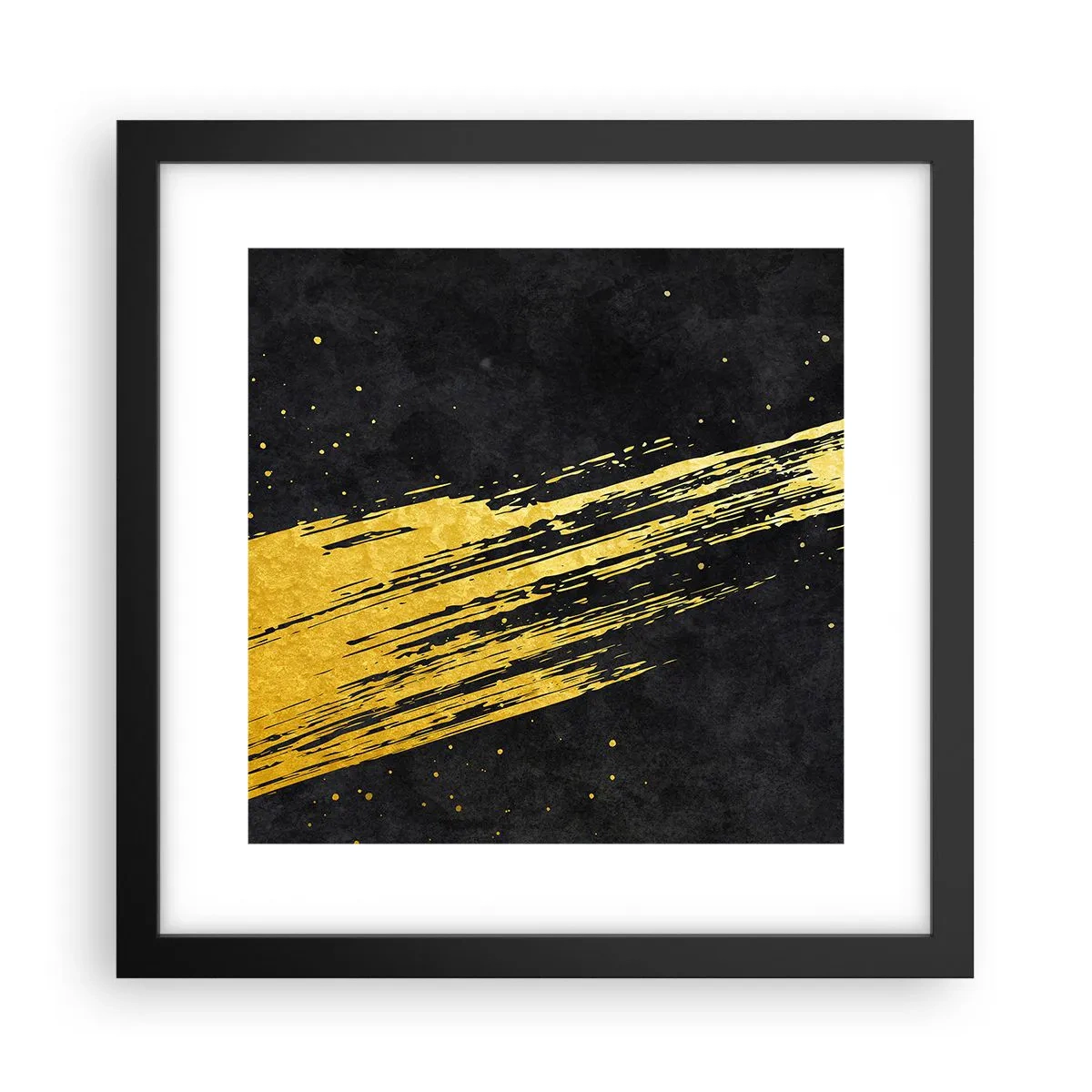 Póster en marco negro - Saltar al hiperespacio - 30x30 cm