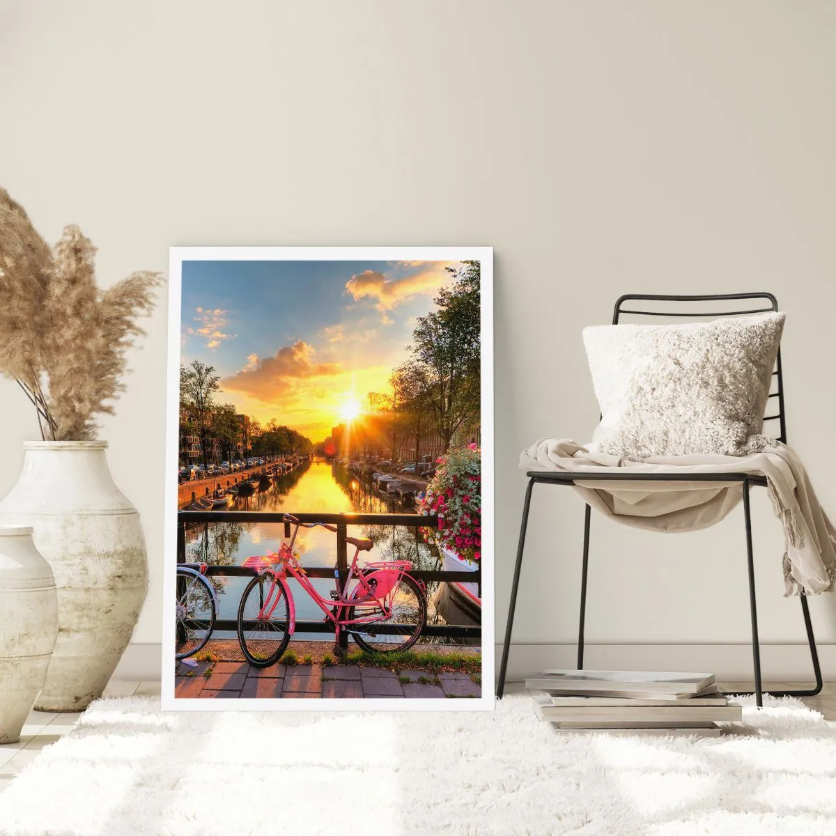 Póster - Mañana de primavera en Ámsterdam - 40x50 cm