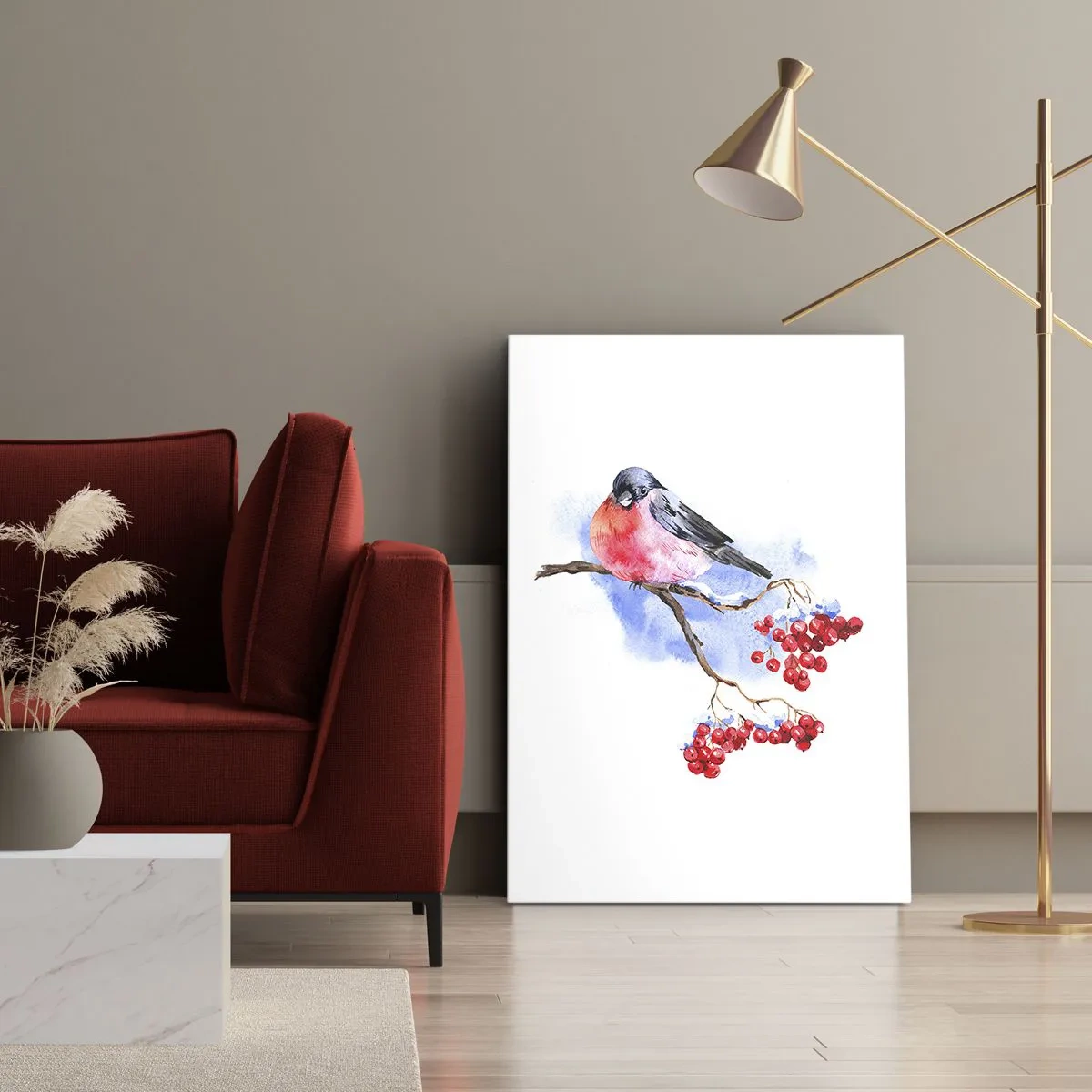 Cuadro sobre lienzo - Impresión de Imagen - Invierno en color - 45x80 cm