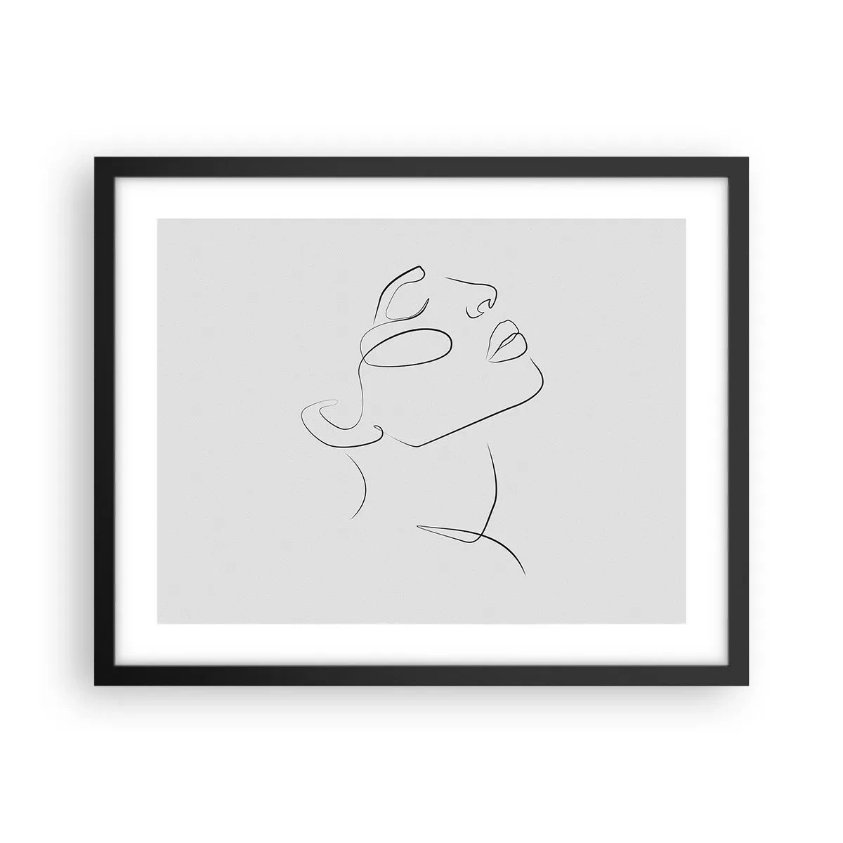 Póster en marco negro - Meandros de un sueño - 50x40 cm